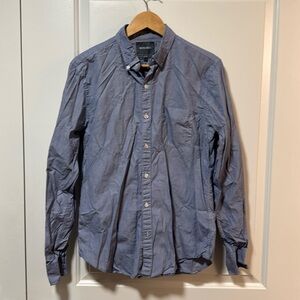 Bonobos blue cotton LS front pocket button down size medium